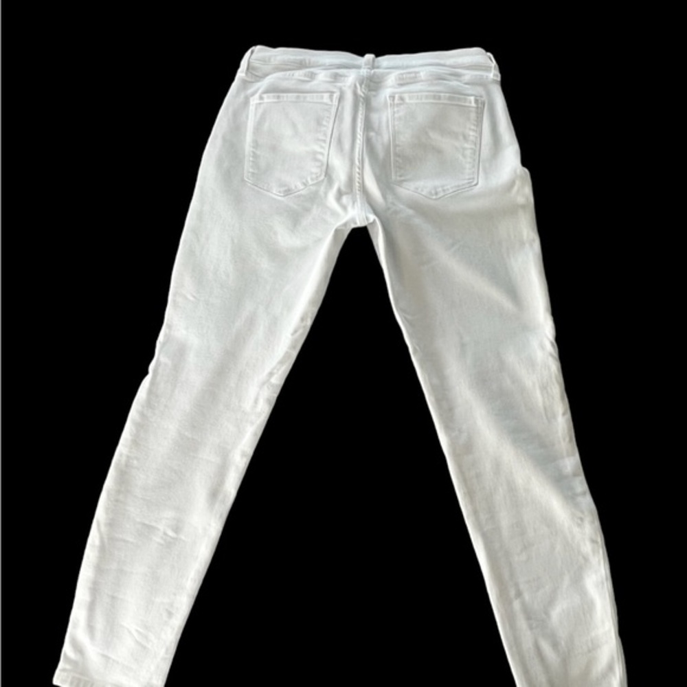Banana Republic White Mid-Rise Skinny Denim - Picture 7 of 8